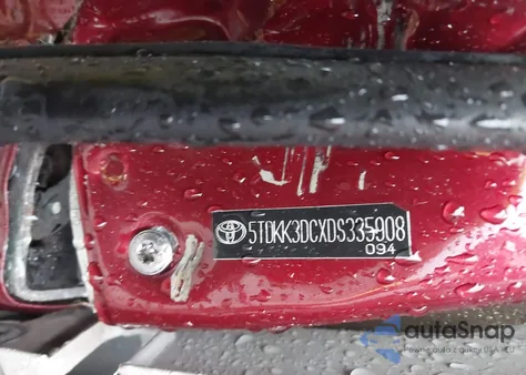 2013 Toyota Sienna Le V6 8 Passenger from USA, damaged, VIN 5TDKK3DCXDS335908